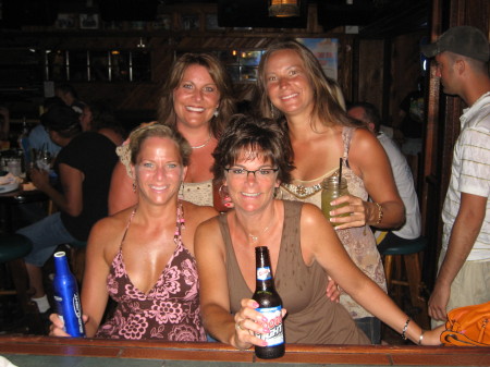 Sunburnt babes at the bar Daytona 2006