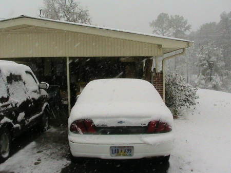 Snow in southern MS.