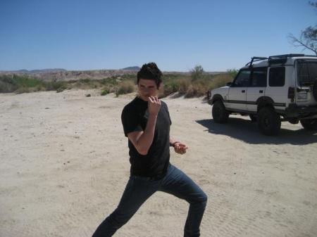 my youngest Aaron in desert 2008