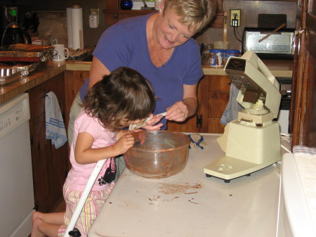 Licking the bowl...the best part