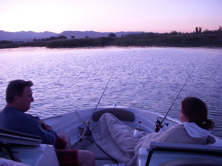 sunset fishing