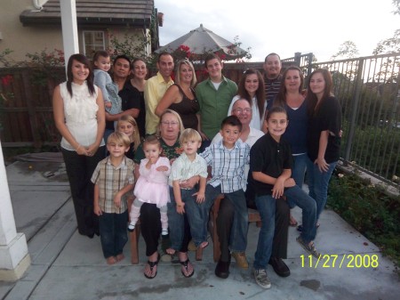 my family 3 daughters and 12 grandchildren