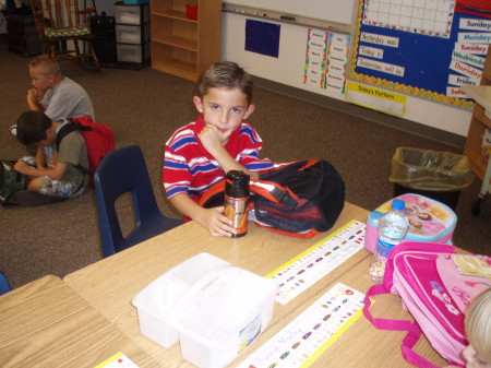 Brady's first day of school '08