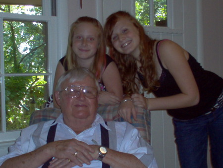 Dad with his grandaughters!