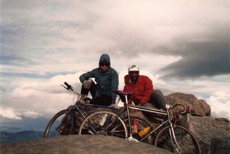 Top of Mt Evans, highest paved road in U.S.