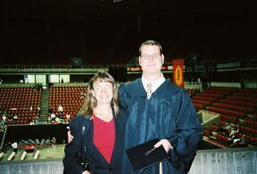 Rose with son Brian at his IA State Graduation