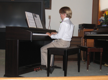 Yes he plays piano too