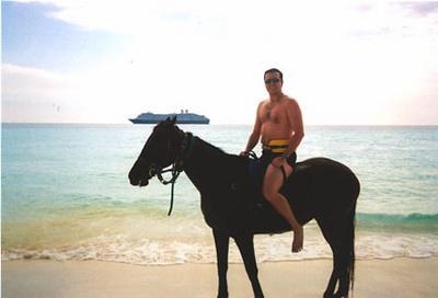 About to go Horseback rinding in the ocean