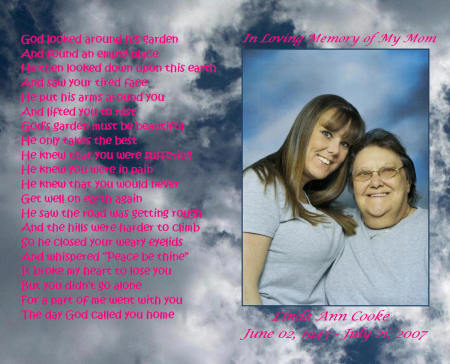 In Loving Memory of My Mom, Linda