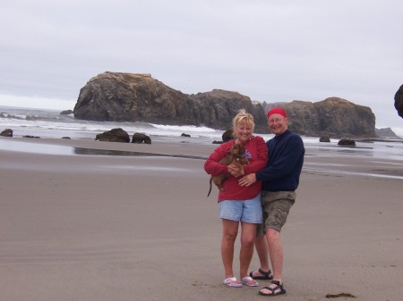 Me and Diane at Bandon Beach Oregon