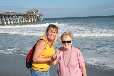 My mom & I at the beach.