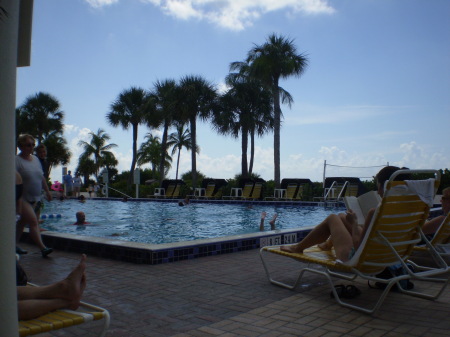 One of the resort pools