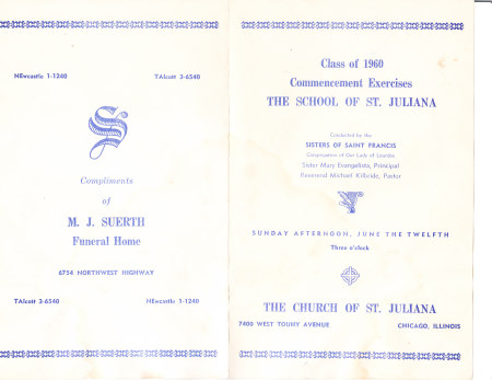 St Juliana Class of 1960