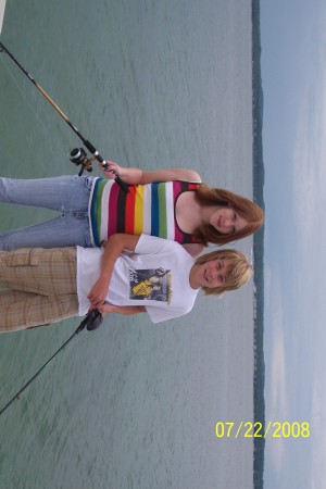Cassie and Carter Fishing