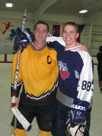 With Rob on the ice