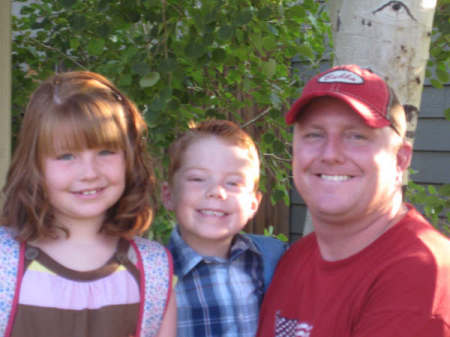 Me, Acacia, and JJ - 1st day of school '07