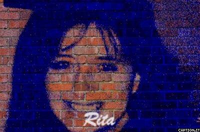 me on a brick wall
