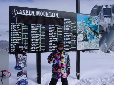 skiing ajax in Aspen