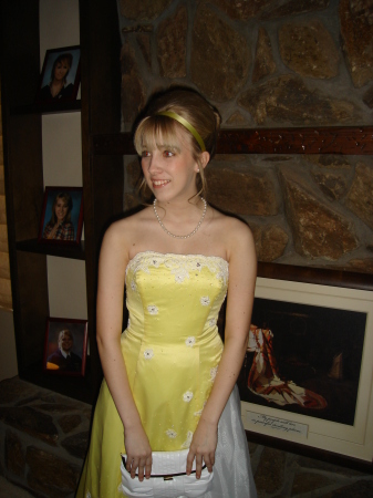 Amanda going to Prom.  April 08