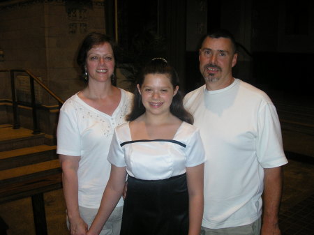 Michael & I with Becca at Concert