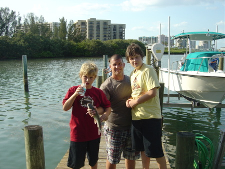 My boys and I fishing