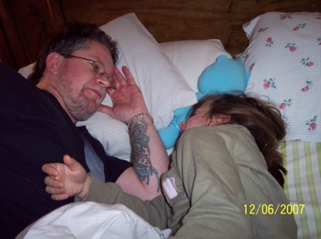 Syd & her Daddy 2 weeks before he passed away