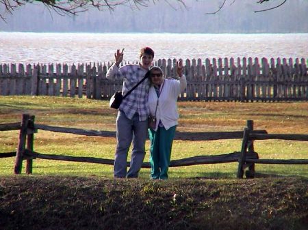 Caleb and Mom Jamestown