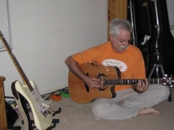 Me playing my acoustic