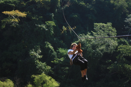 Zip lining in Mexico on Dec 9th 2010..