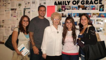 My Mom with her grandchildren