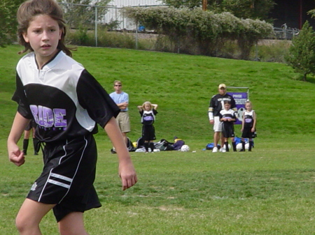 Audrey during her Pride Soccer days