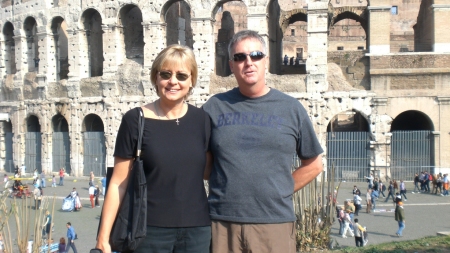 At the Coloseum in Rome