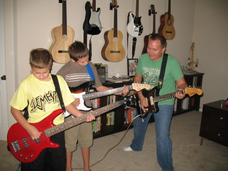 My older boys and I jamming