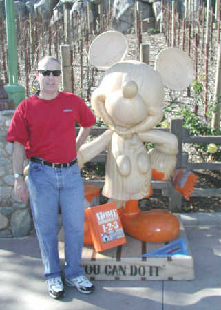 me at disneyland with home depot mickey