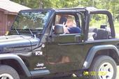 My son, Steven in my jeep