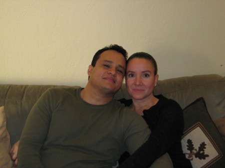 My husband and me