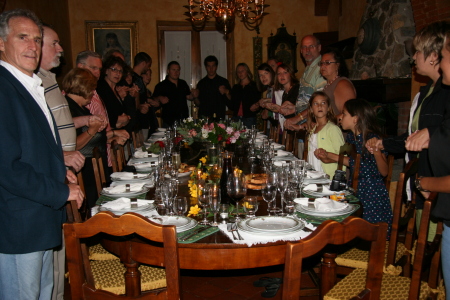 Family Dinner at Villa Lucia