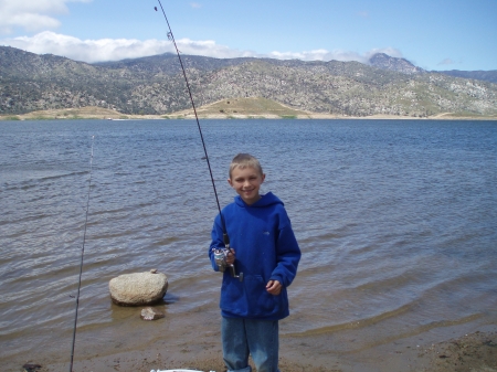 Grandson Cody(Tanya's boy)at Isabella Lake.