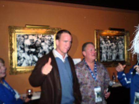 Payton Manning(18) and Jim Irsay(Colts owner)