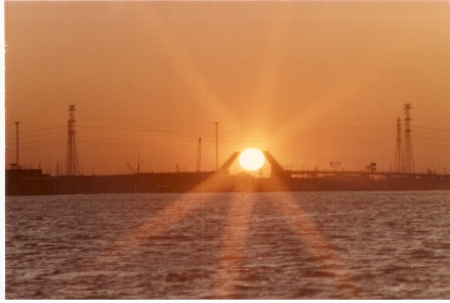 Sunset Galveston Bay.