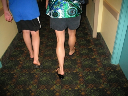 Hubby taking a pic of my legs - OC 2008