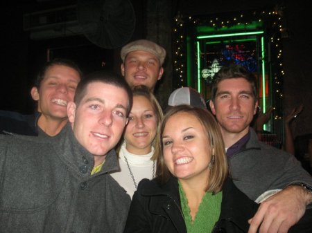 Blake far right with friends he graduated with