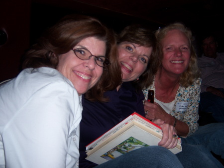 sandy, mary beth, and vicki in the limo