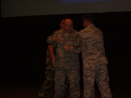 Eric getting promoted to SMSgt!