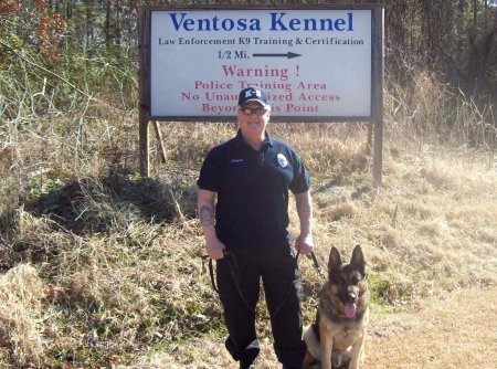 Me & my K9 dog "THUNDER"