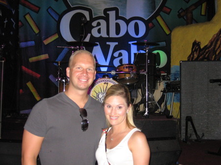 Brian and I in Cabo on our Anniversary.
