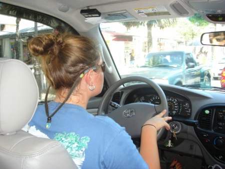 my oldest - OMG she's driving!