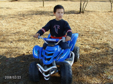 Grant and his 4 wheeler