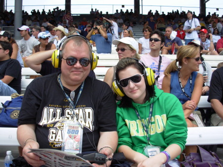 My daughter & I at Indy 500 - 2007