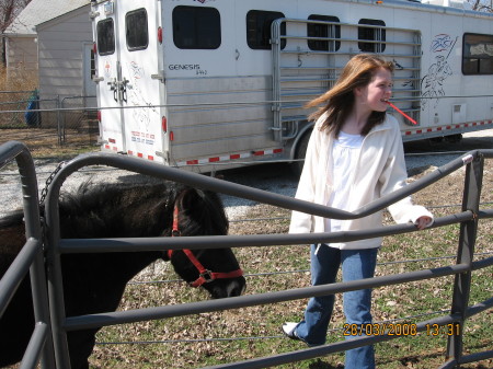 Caitlyn w/one of grandpas horses 0308